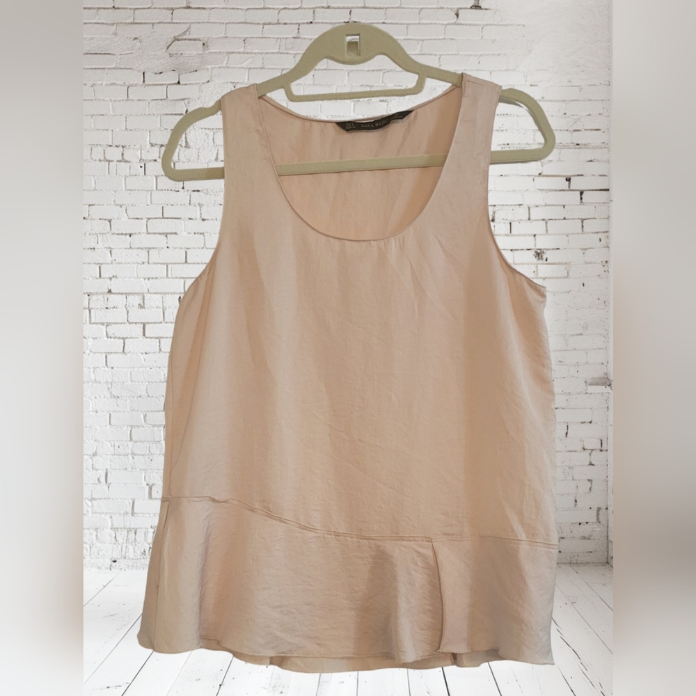 Blush Pink Silk\Satin Tank